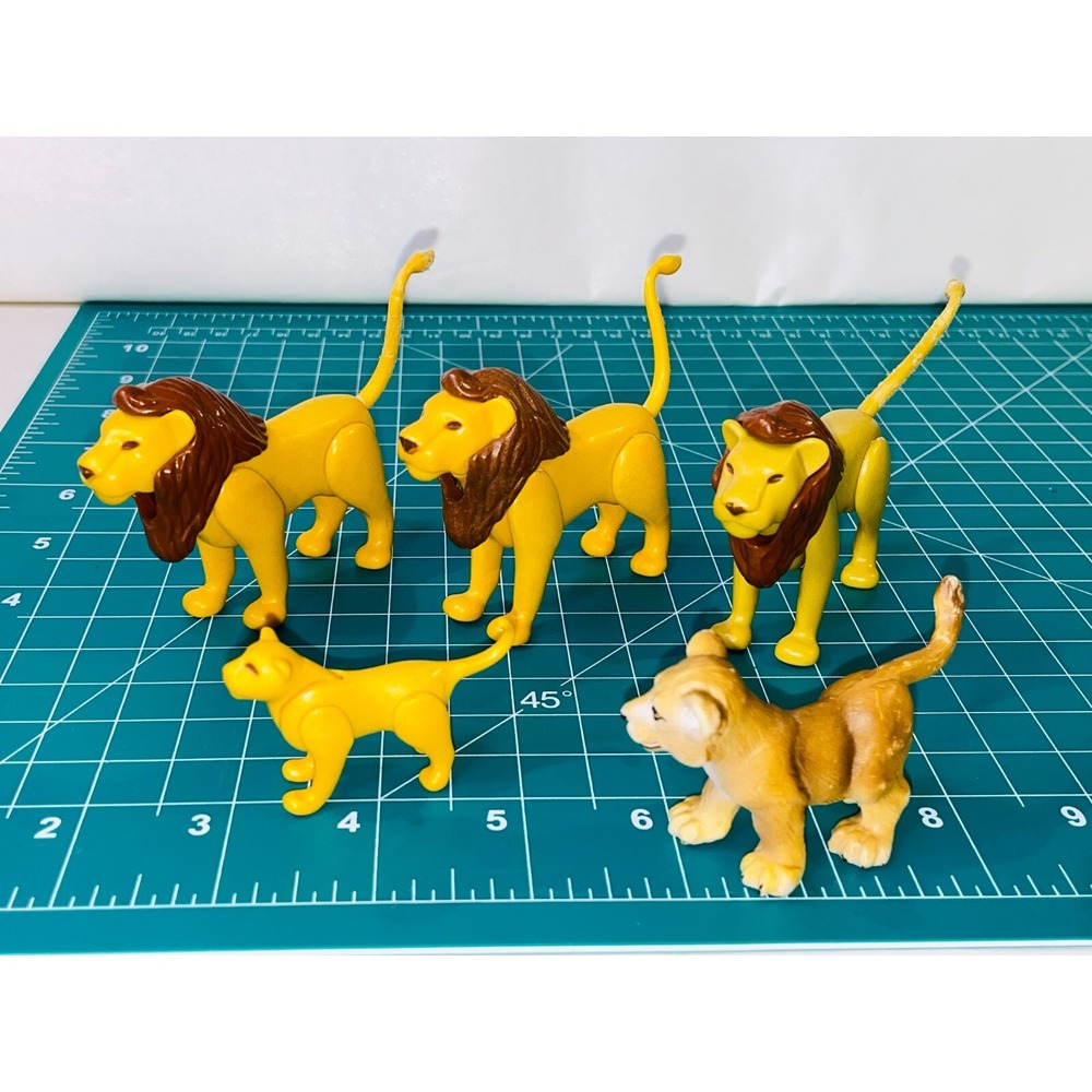 Lion Miniature Animals Lot of 5  Tiger Kids Figures Animal Mini Toys Schleich
